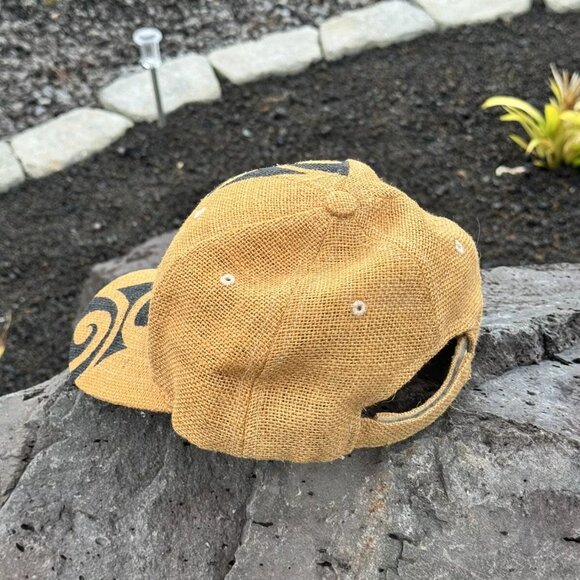 Magic Headwear Ball Cap Trucker hat Burlap Black Tribal Unisex Mesh Back - Picture 4 of 7